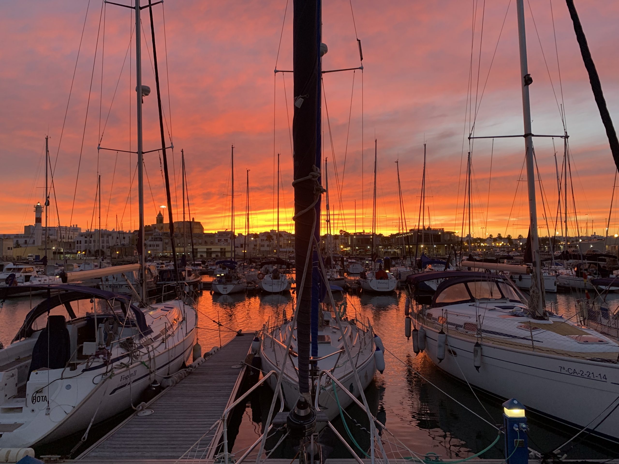 Atardecer en Rota. Por Eduardo López Prieto.