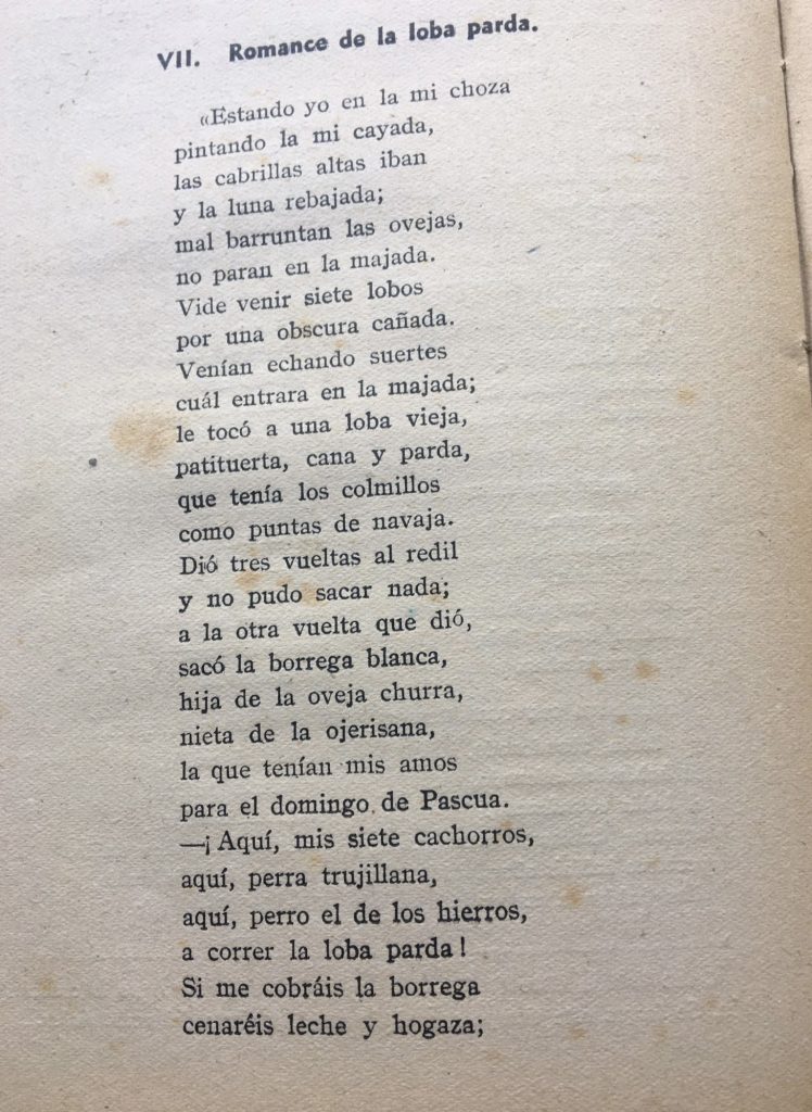 Romance de la loba parda 1 (Triptolemo, 1936)